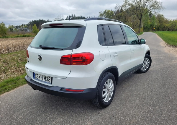 Volkswagen Tiguan cena 49600 przebieg: 195000, rok produkcji 2014 z Świecie małe 466